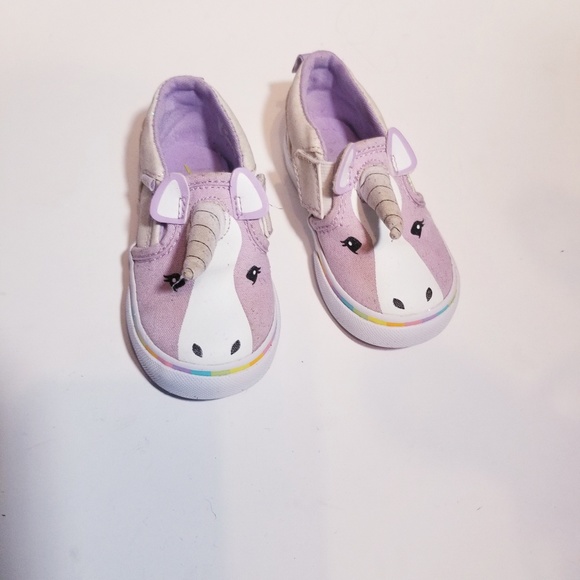 Vans Asher V Unicorn Toddler Size 6 Purple - Picture 3 of 8